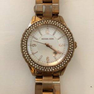Michael Kors rose goldtone stainless steel watch